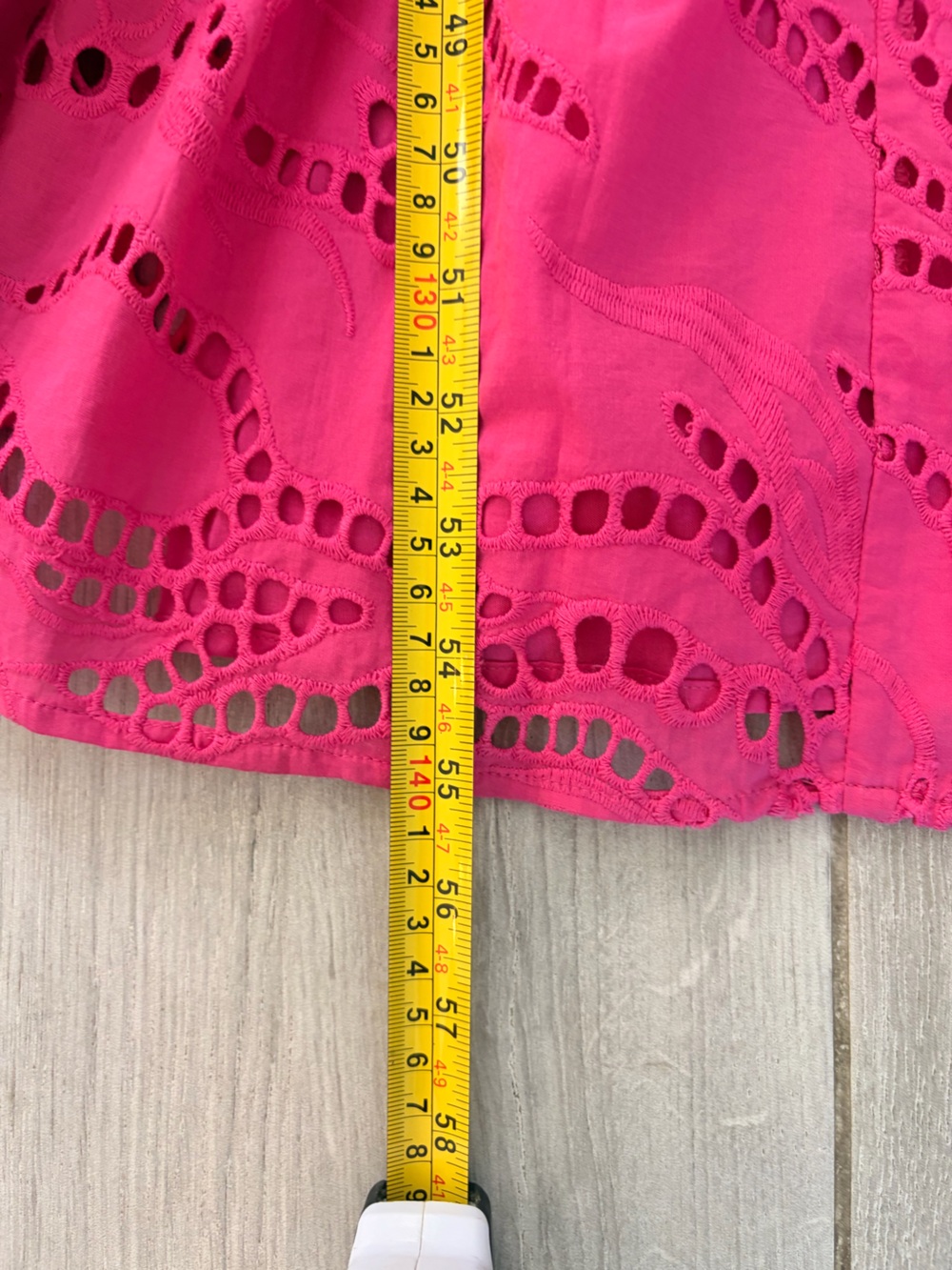 Anthropologie Fuchsia Eyelet Maxi Dress - Picture 9 of 9